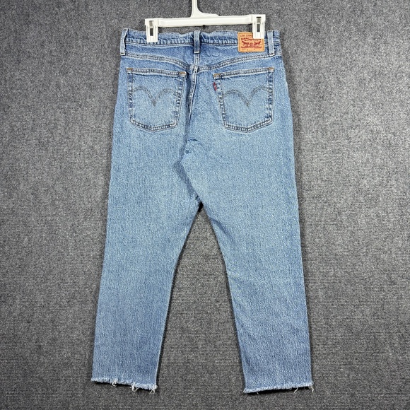 Levi's Denim - Y2K Levis 501 S Jeans Mid Wash Straight Cut Off Womens 28x25 #1142